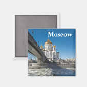 Moskouse kathedraal van Christus de Savior Magneet (Voorkant / Achterkant)