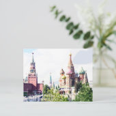 Moskouse Kerk Saint Basile Red Square #2 Briefkaart (Staand voorkant)