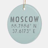 Moskouse Lengtegraad Keramisch Ornament (Links)