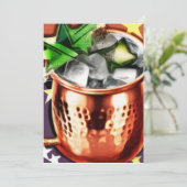 Moskouse Mule Feestdagenkaart (Staand voorkant)