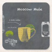 Moskouse Mule Kartonnen Onderzetters (Voorkant)