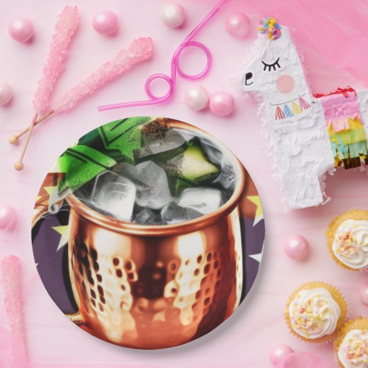 Moskouse Mule Papieren Bordje (Feest)