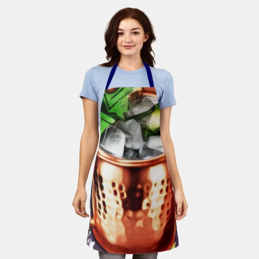 Moskouse Mule Schort (Gedragen)