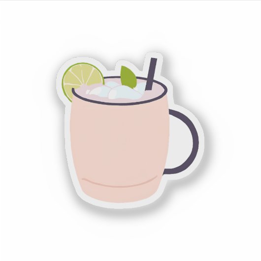 Moskouse Mule Sticker (Voorkant)