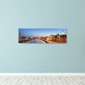Moskouse rivier in Dusk Canvas Afdruk (Insitu (Houten vloer))