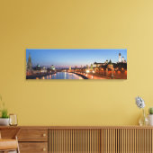 Moskouse rivier in Dusk Canvas Afdruk (Insitu (Woonkamer))