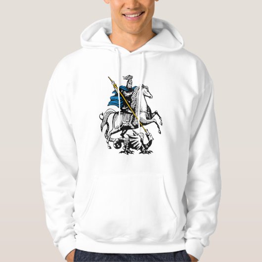 Moskouse Russische vlag Hoodie (Voorkant)