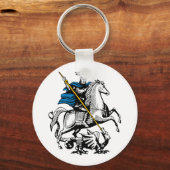 Moskouse Russische vlag Sleutelhanger (Voorkant)