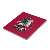 Moskouse Russische vlag Tegeltje (Zijkant)