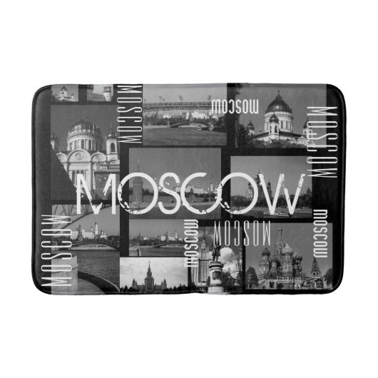 Moskouse stad St. Basil's Cathedraal Architecture  Badmat (Voorkant)