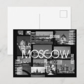 Moskouse stad St. Basil's Cathedraal Architecture  Briefkaart (Voorkant / Achterkant)