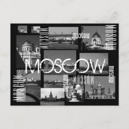Moskouse stad St. Basil's Cathedraal Architecture  Briefkaart
