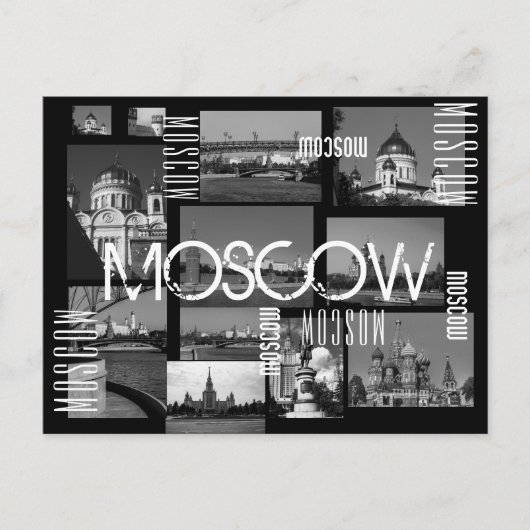 Moskouse stad St. Basil's Cathedraal Architecture  Briefkaart (Voorkant)