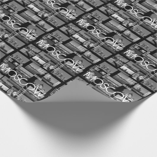 Moskouse stad St. Basil's Cathedraal Architecture  Cadeaupapier (Hoek)