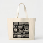 Moskouse stad St. Basil's Cathedraal Architecture Grote Tote Bag (Voorkant)