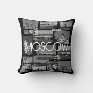 Moskouse stad St. Basil's Cathedraal Architecture  Kussen
