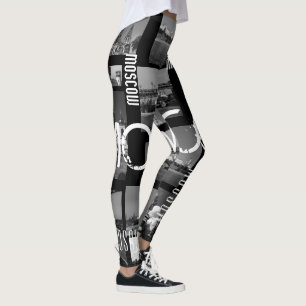 Moskouse stad St. Basil's Cathedraal Architecture  Leggings