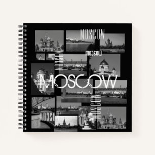 Moskouse stad St. Basil's Cathedraal Architecture  Notitieboek