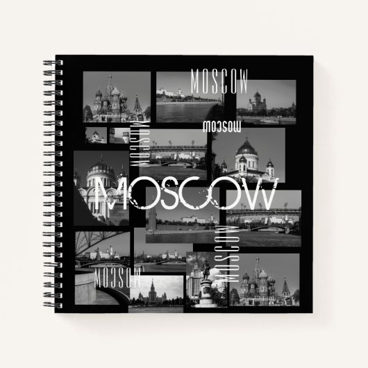 Moskouse stad St. Basil's Cathedraal Architecture  Notitieboek (Voorkant)