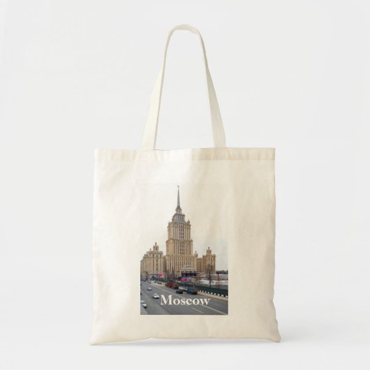 Moskouse wolkenkrabber tote bag (Voorkant)