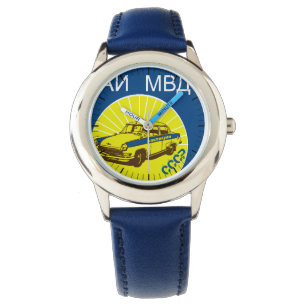 MOSKVITCH SOVIET TRAFFIC POLITIEK CAR WRISTWATCH HORLOGE