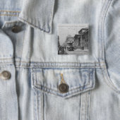 Mosley Street Vierkante Button 5,1 Cm (In situ)