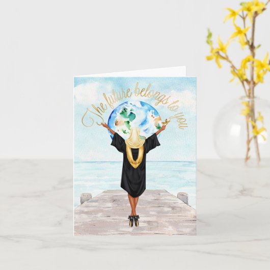 Moslim Afstuderen gefeliciteerd Kaart (Gele Bloem)