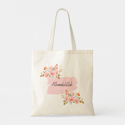 Moslim Alhamdulillah canvas tas (Achterkant)