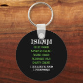 Moslim Allah Imam Prayers Religie Pilgrimage Mecc Sleutelhanger (Voorkant)