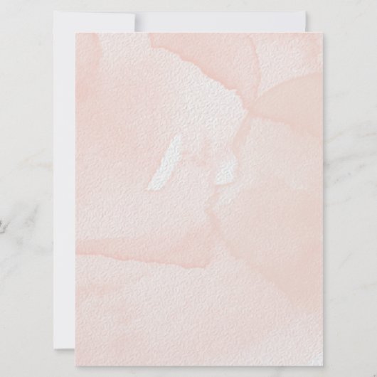 Moslim Arabisch Engels Floral roze Waterverf Kaart (Achterkant)