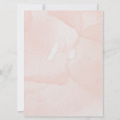 Moslim Arabisch Engels Floral roze Waterverf Kaart (Achterkant)