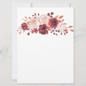 Moslim Arabisch Engels Red Rose Gold Kaart (Achterkant)