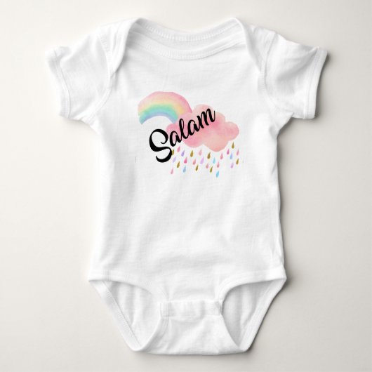 Moslim Baby meisje bodysuits Islamitische gift (Voorkant)