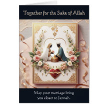 Moslim bruiloft Kaart