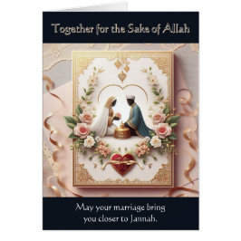 Moslim bruiloft Kaart