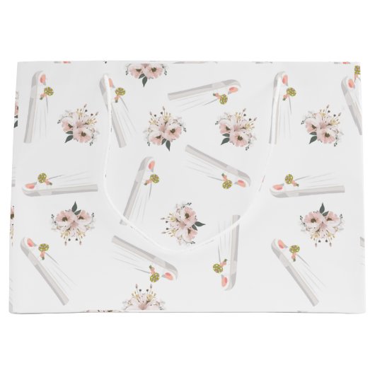 Moslim bruiloft Rozen & Bruid Gift Bag Groot Cadeauzakje (Voorkant)