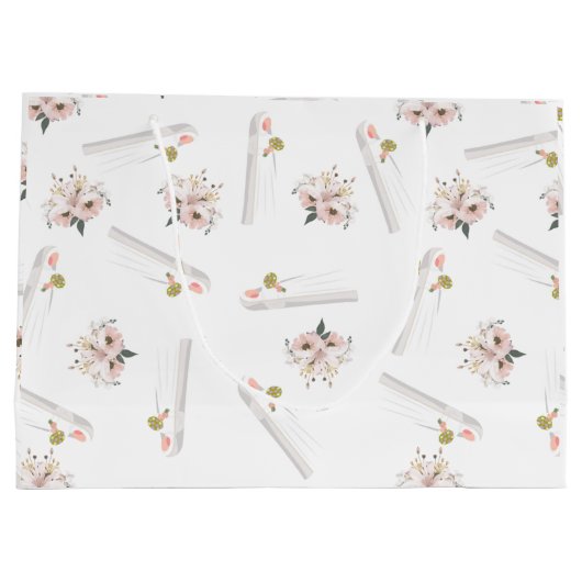 Moslim bruiloft Rozen & Bruid Gift Bag Groot Cadeauzakje (Achterkant)