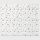 Moslim bruiloft Rozen & bruid inpakpapier (Vlak)