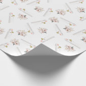 Moslim bruiloft Rozen & bruid inpakpapier (Hoek)