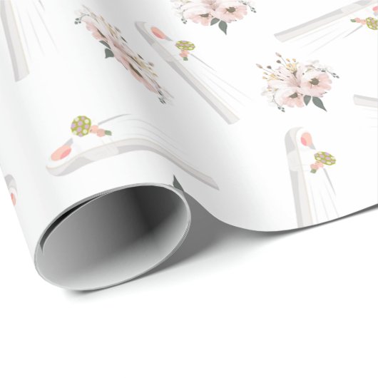 Moslim bruiloft Rozen & bruid inpakpapier (Rol Hoek)