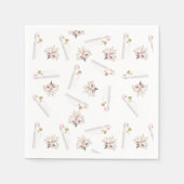 Moslim bruiloft Rozen & bruid papier servet (Voorkant)