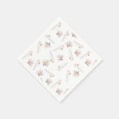 Moslim bruiloft Rozen & bruid papier servet (Hoek)