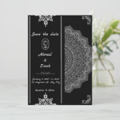 Moslim bruiloft Save the Date (Staand voorkant)