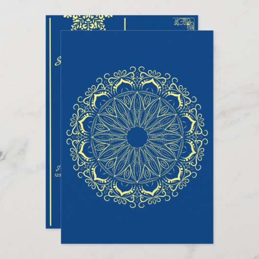 Moslim bruiloft Save the Date (Voorkant / Achterkant)