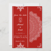 Moslim bruiloft Save the Date (Voorkant)