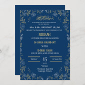 Moslim bruiloft uitnodiging Nikkah (Voorkant / Achterkant)