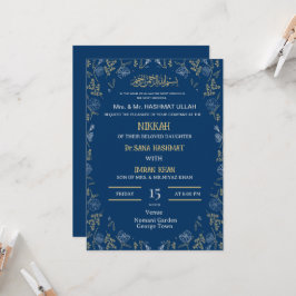 Moslim bruiloft uitnodiging Nikkah