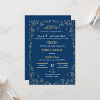 Moslim bruiloft uitnodiging Nikkah