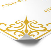 Moslim bruiloft welkom teken poster (Hoek)