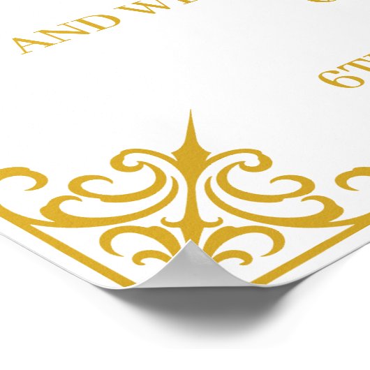 Moslim bruiloft welkom teken poster (Hoek)